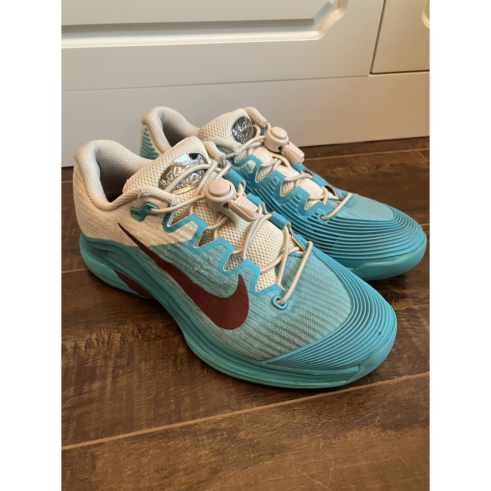 Nike Zoom Court Lite 4 HC Women's Tennis Shoes Aqua Burgundy HJ6650-300 Size 6